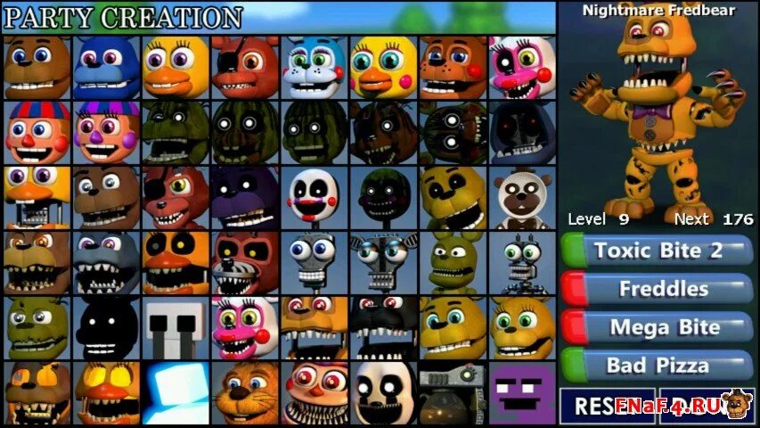 Фнаф ворлд на пк. FNAF World redacted. FNAF World Party. FNAF World redacted персонажи. FNAF World похожие игры.