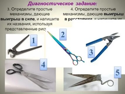 Простые механизмы дают выигрыш в силе