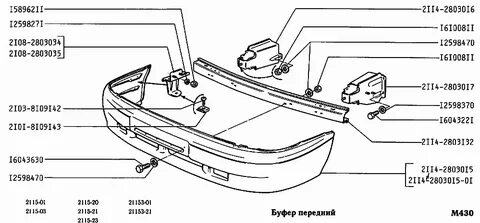На что крепится бампер