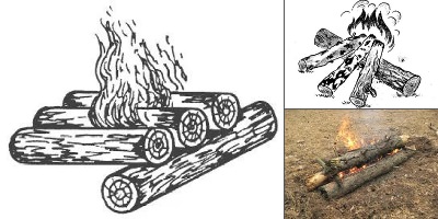 костер таежный картинки