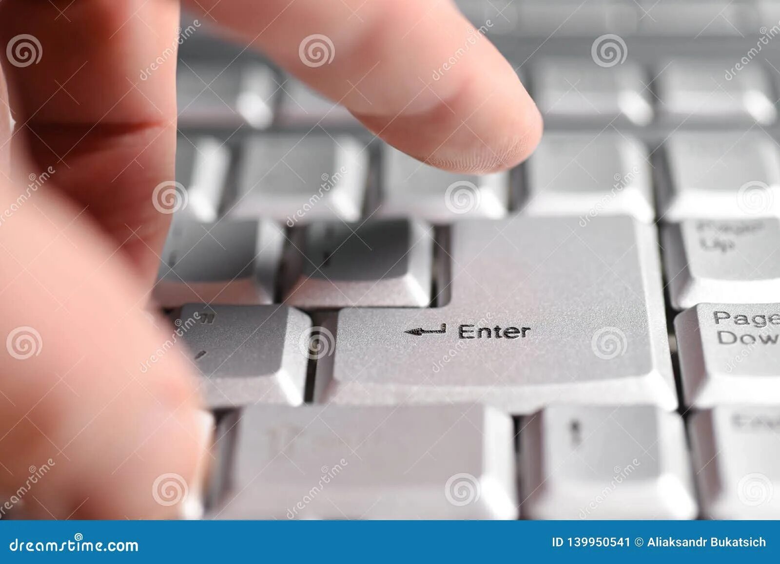 Press enter button