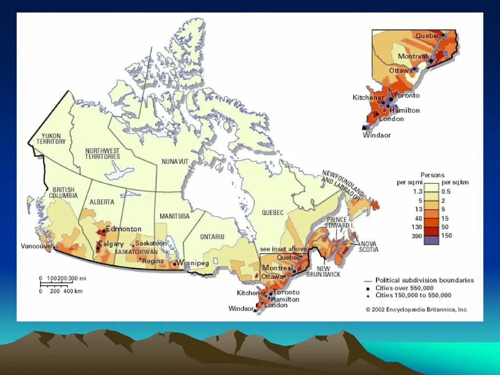 Расселение сша. Карта плотности населения Канады. Карта плотности населения Канады 2020. Распределение населения Канады на карте. Распределение населения Канады.