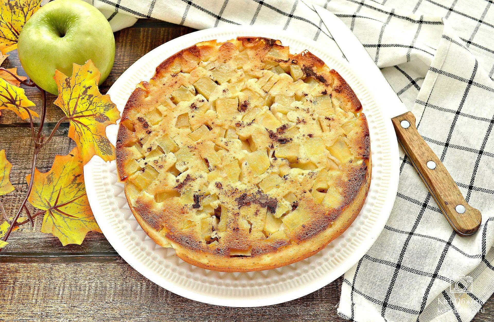 Рецепт яблочного пирога быстро вкусно