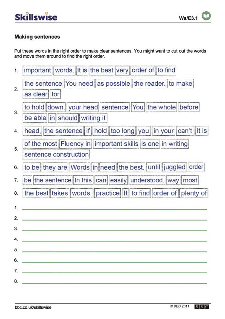 Make sentences with well. Make sentences Worksheets. Sentence structure Worksheets. Making sentences Worksheet. Simple sentence structure Worksheet.