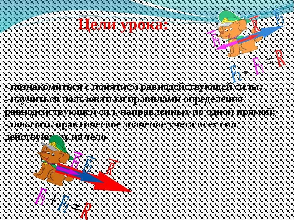 Равнодействующая направлена вверх