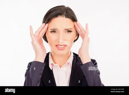 She have a headache