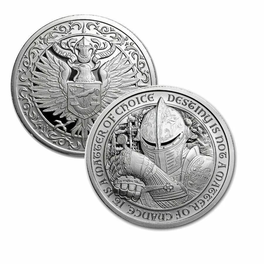 2 Унции St. Michael Shield .999 Silver Stacker. Серебрянная судьба. Серебряная судьба. Купить серебро дестини