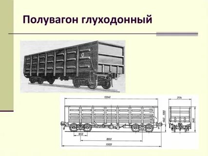 Полувагон размеры