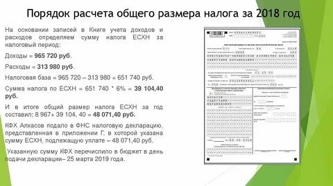 Есхн выручка