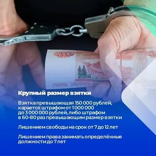 Введение наказания за взятки