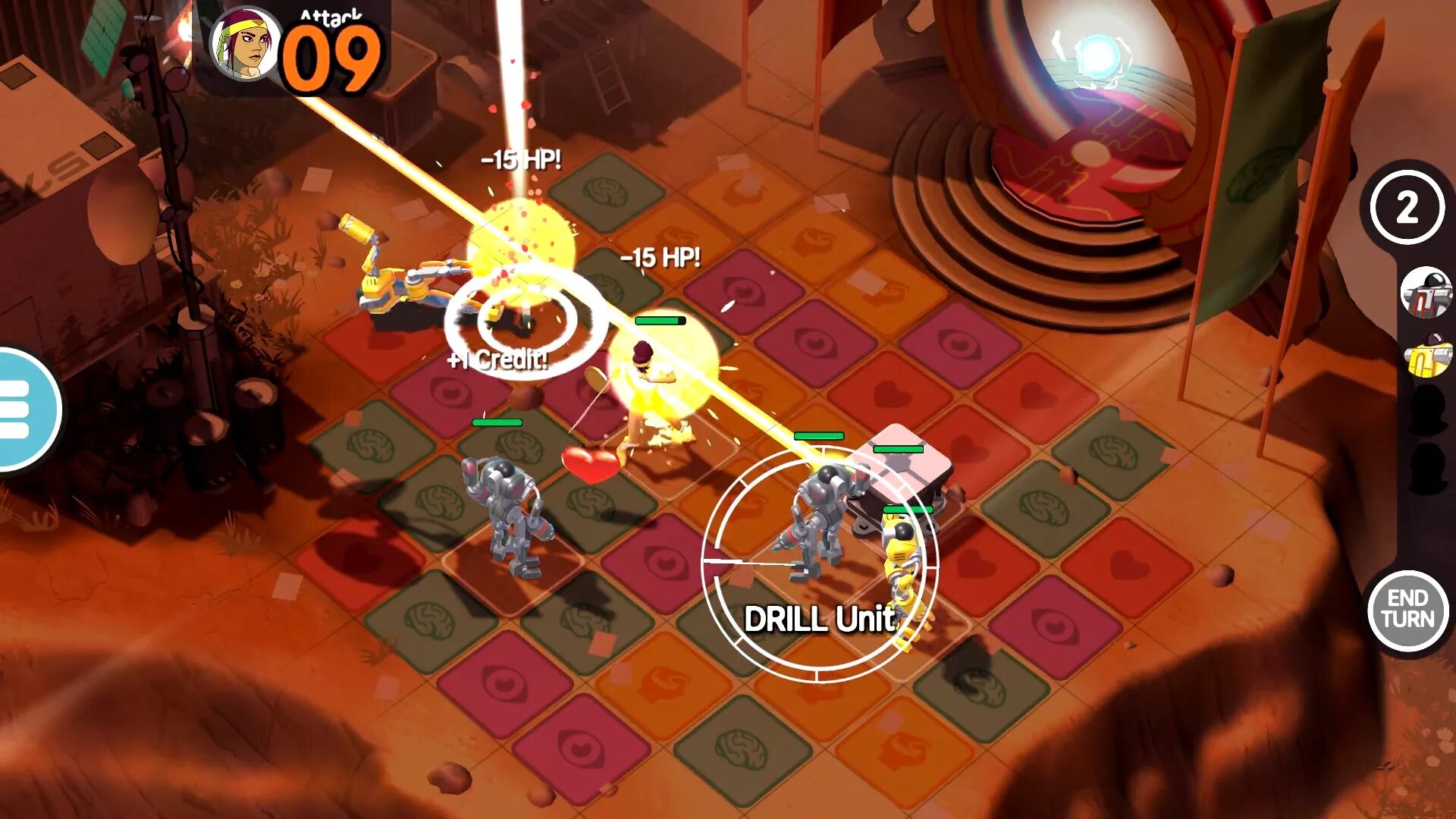 Unit turn