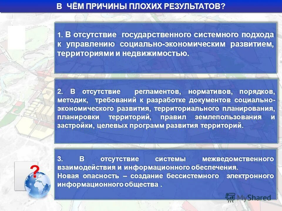 Управление социальным развитием территорий. Социально-экономическое развитие территорий в презентацию. Отсутствие системы управления. Отсутствие регламентов.