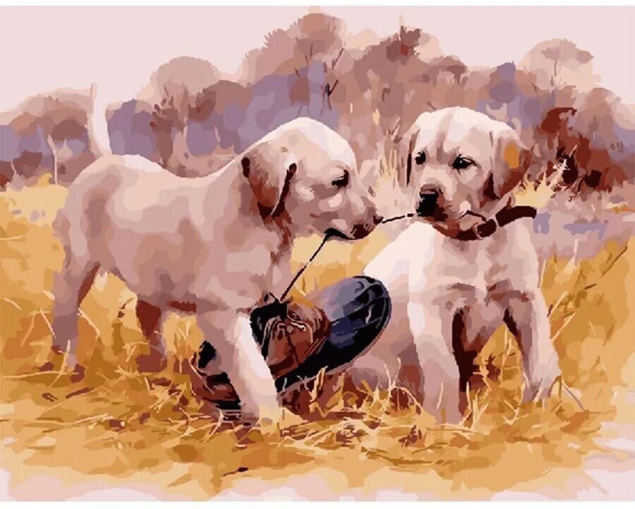 Картина купили щенка. Джим Киллен картины. Лабрадор ретривер белый. Джим Киллен собаки. Картины лабрадора ретривера.