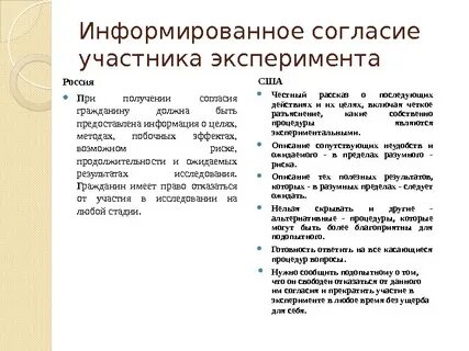 Участники эксперимента