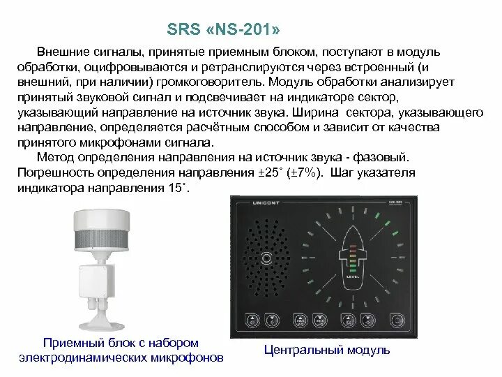 Источник звукового сигнала. Система приема внешних звуковых сигналов NS-201. Модуль внешнего сигнала. Модуле обработки. Источник сигнала 0