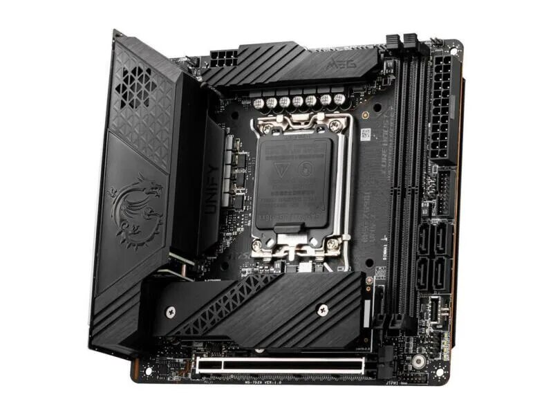 Lga 1700 itx. MSI meg z590i Unify. Материнская плата MSI meg z490i Unify. LGA 1200 Mini ITX. MSI z490 i Unify.