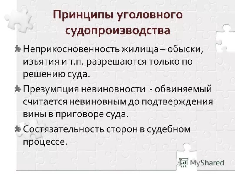 Фото ОСУЩЕСТВЛЕНИЕ ПРИНЦИПОВ УГОЛОВНОГО ПРОЦЕССА