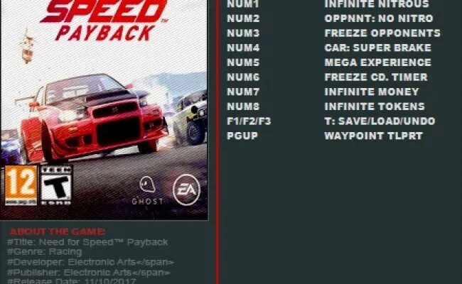 Need for speed payback читы. Чит коды на нфс пейбек. нфс пейбек трейнер. need for speed payback трейнер. need for speed payback коды.