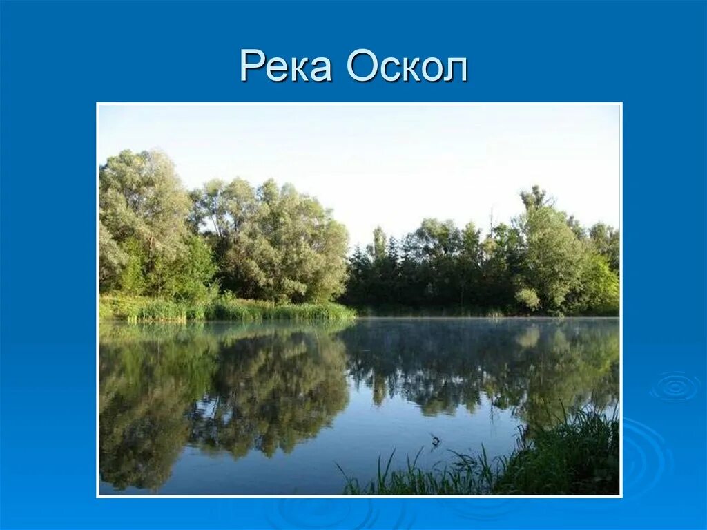 Проект 4 класс водные богатства белгородской области Реки Белгородской области. Территория области презентация онлайн