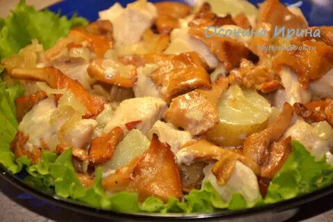 Курица с лисичками рецепт