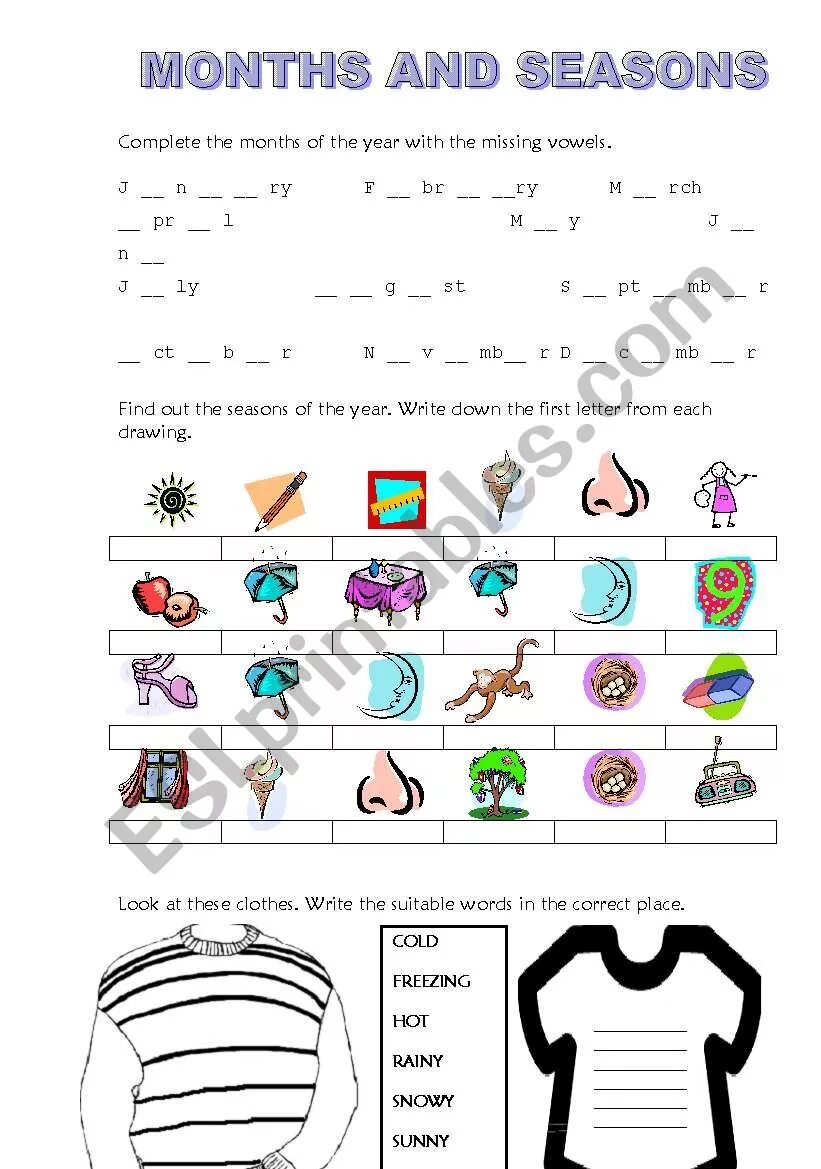 Complete the months and seasons. Complete the Seasons. Complete the months and Seasons with the missing consonants. Complete the months. Complete the missing months and Seasons 1 Вари вариант-1.