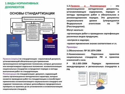 Нормативные документы по стандартизации устанавливающие требования