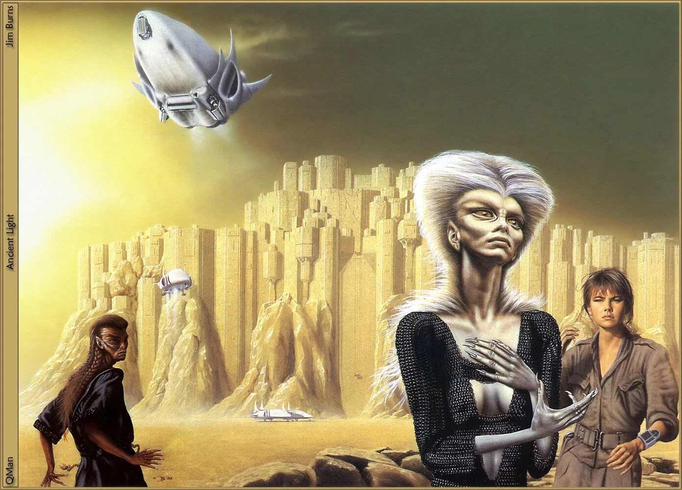 Джим бёрнс (Jim Burns). Алекс Риес художник Титаны. Иллюстрации к фантастике.