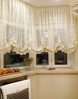 Штора на кухню фото на окно