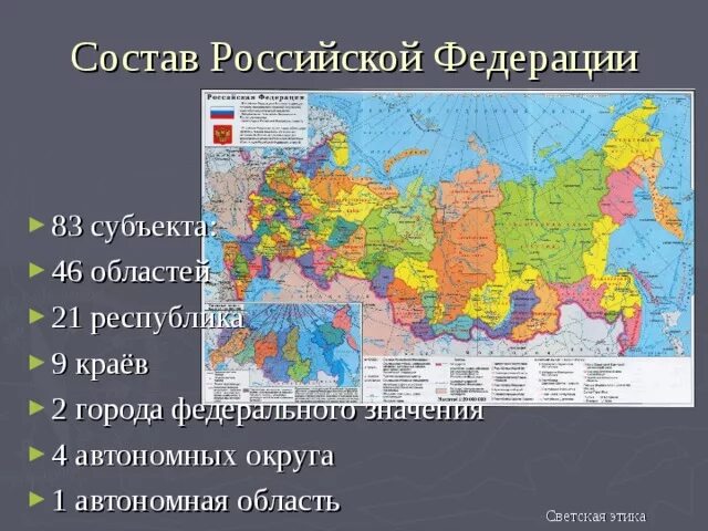 Современное государство российская федерация республики. Субъекты Федерации РФ автономная область. Города федерального значения РФ список и их столицы. Субъекты Российской Федерации 2022 города федерального. Субъекты РФ края автономные округа.