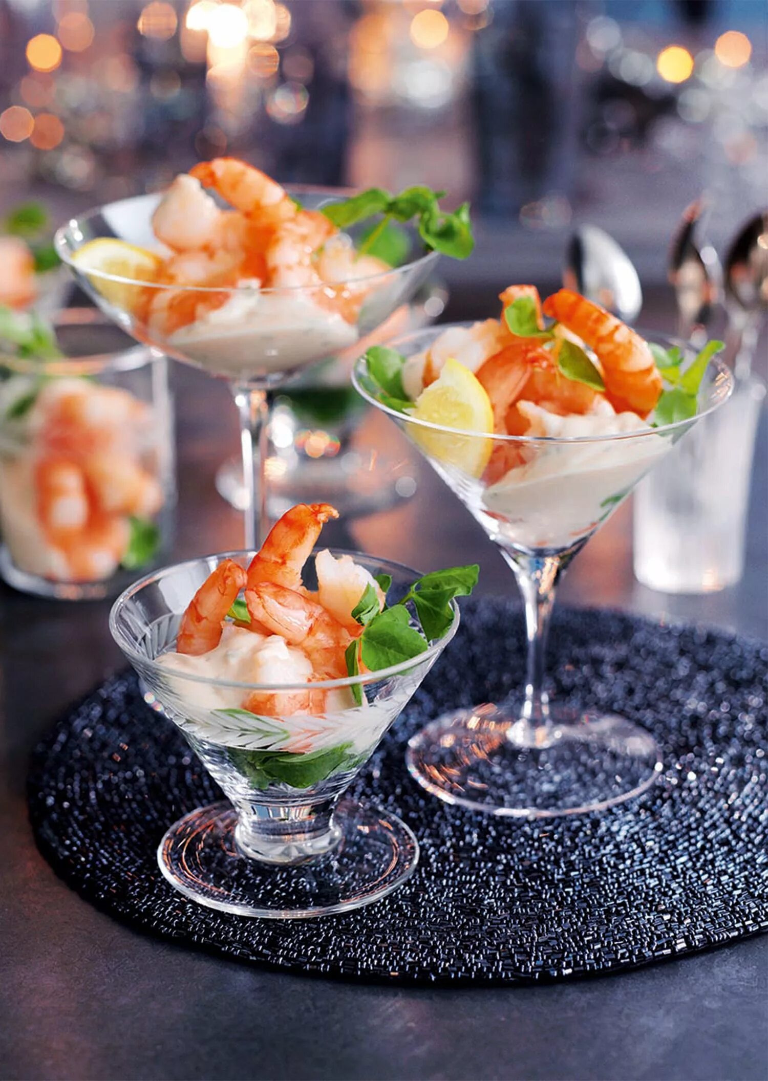 Коктейль на ужин. Веррины с креветками. Фуксия Shrimp Cocktail.