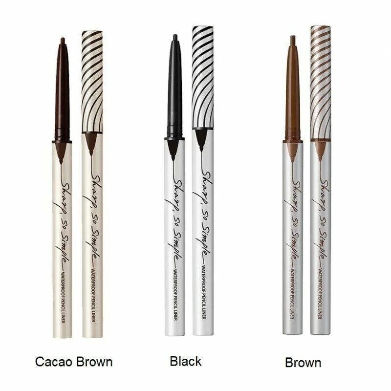 Clio sharp. Clio sharp so simple waterproof pencil liner. clio sharp, so simple waterproof. clio sharp so simple waterproof pencil liner #02 brown. p-line black.