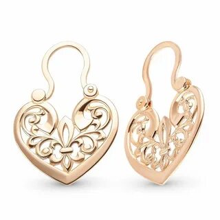 Серьги из красного золота 585