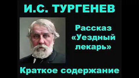 Тургенев записки охотника уездный лекарь
