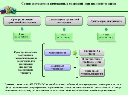 Срок завершения таможенного транзита