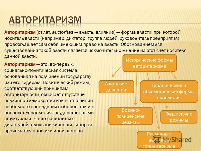 Связь демократии и авторитаризма