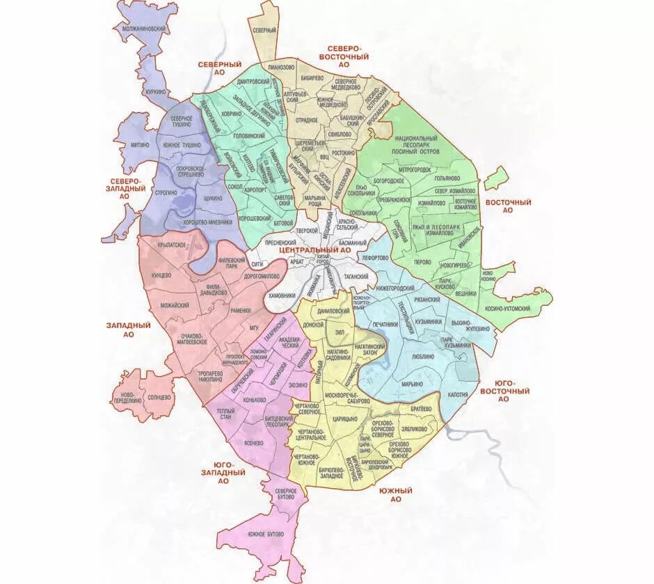 Административные округа Москвы на карте. Карта округов Москвы с районами. Административные районы Москвы на карте. Карта Москвы с районами и метро.