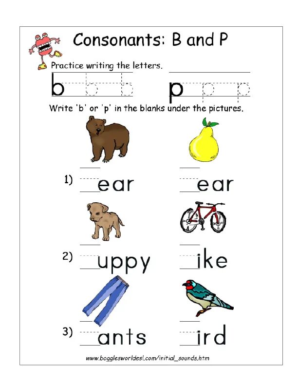P and b are