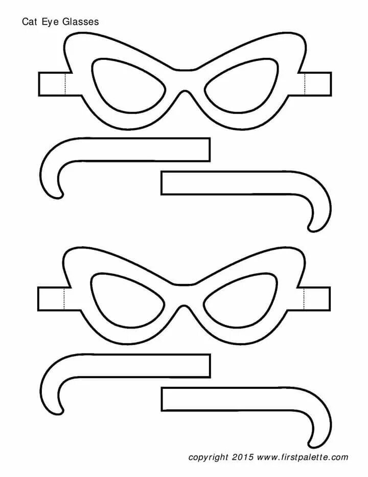 Шаблон очки для вырезания из бумаги распечатать Gafas Imprimibles Imagenes de plantas, Ojos para imprimir, Patrones