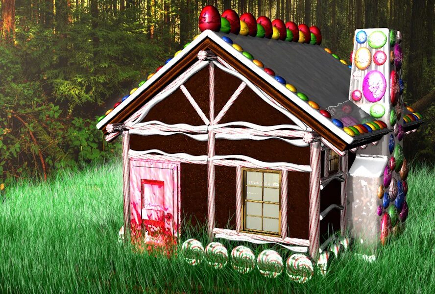 Candy House. Candy House 3d model. Once upon a Farm collection. Once upon a Farm collection young Living.