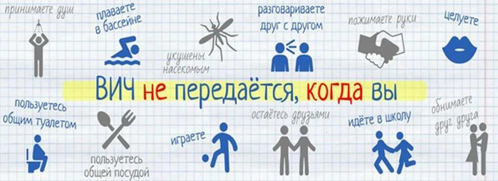 ВИЧ не передается. ВИЧ инфекция не передается. ВИЧ не передается картинки.