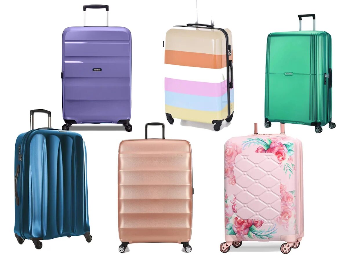 Где купить недорогой чемодан. Чемодан Samsonite поликарбонат. Чемодан пластиковый на 4 колесах Cruiser Luggage collection. Чемодан разноцветный. Чемодан maletas.