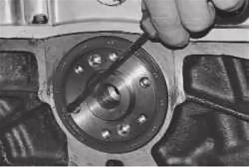 Как снять коленвал ланос Replacement of a back epiploon of a cranked shaft (Chevrolet Lanos T150 2002-200