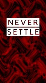 Never Settle, black, graphic, logo, never, oneplus, red, settle, HD phone w...