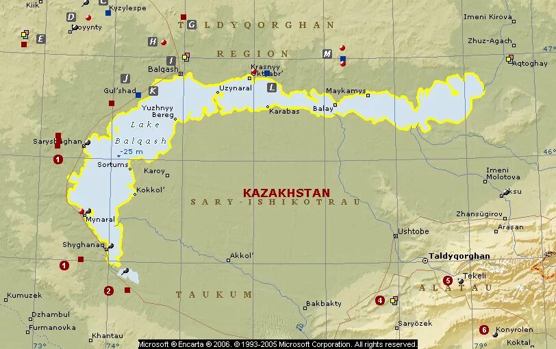 Где находятся озера город. Озеро Балхаш на карте Казахстана. Озеро Балхаш на карте. Озеро Балхаш Казахстан на карте Казахстана. Оз Балхаш на карте.