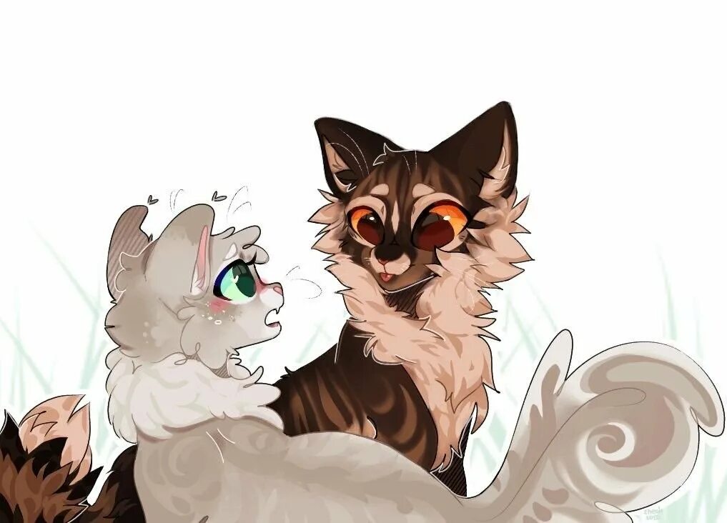 Голубка коты. Коты воители голубка и когтегрив. коты воители когтезвёзд и голубка. коты воители арт graypillow. коты воители голубка.