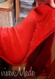 Как сшить носки из старого свитера