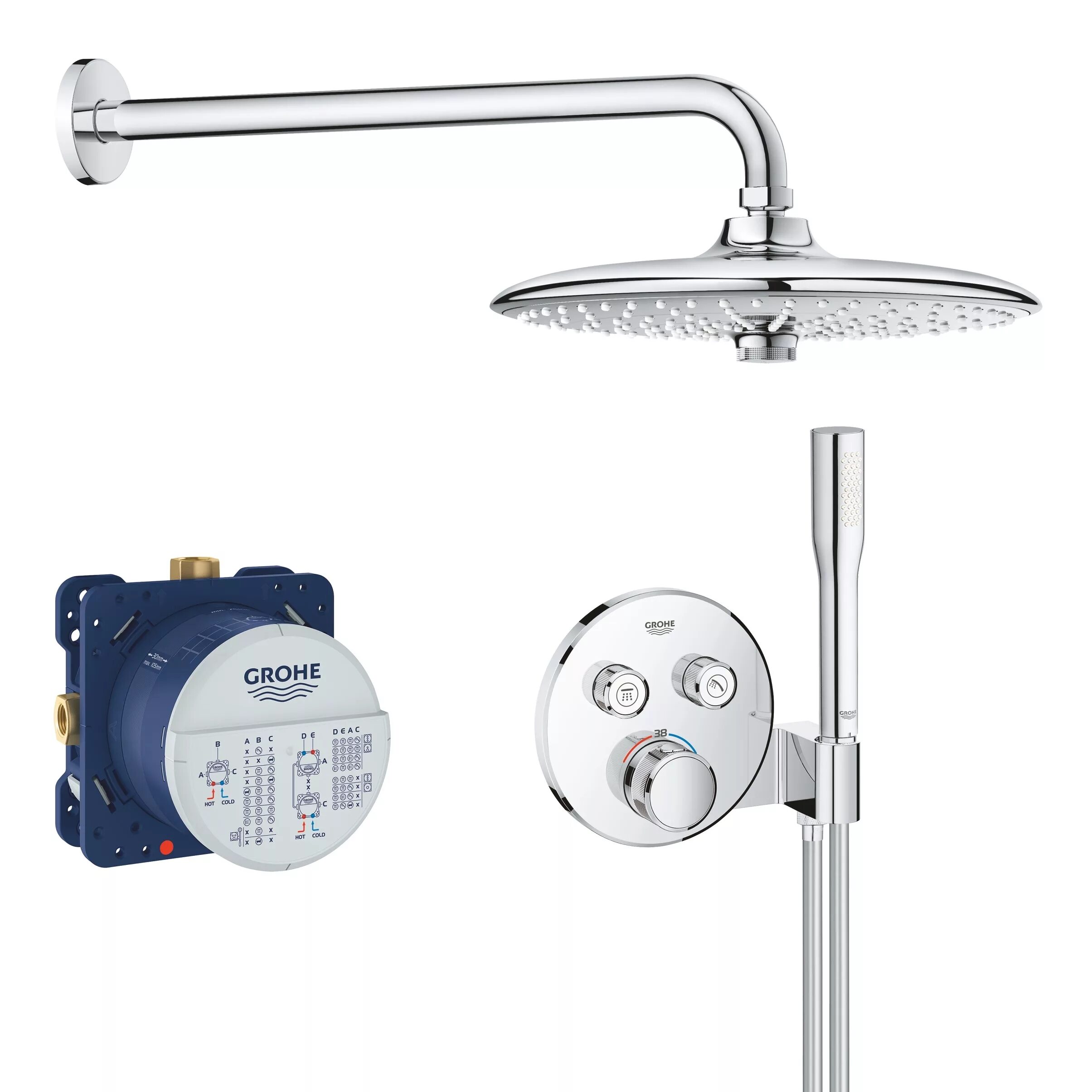 Душа grohe grohtherm. Grohe Grohtherm SMARTCONTROL 34744000. Grohe Grohtherm 34727000. Grohe Grohtherm SMARTCONTROL. 34741000 Grohe.