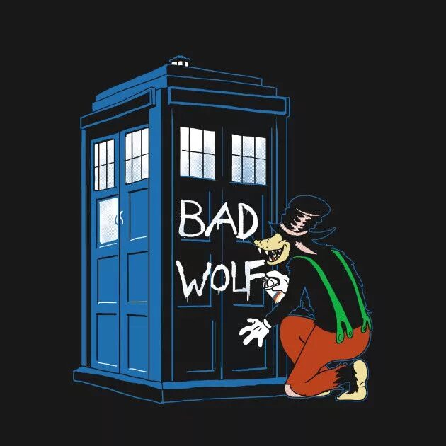 Bad Wolf доктор. Тардис Bad Wolf. Bad Wolf доктор кто. Тардис злой волк.