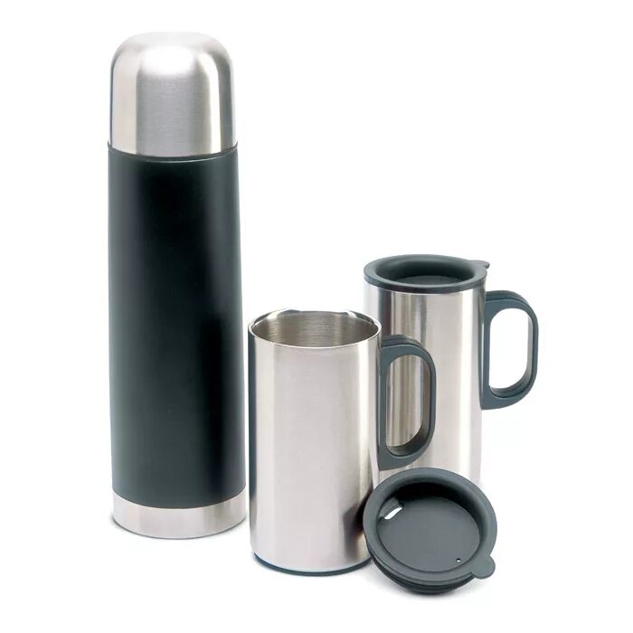 Термокружка. Набор термос и 2 кружки vacuum flask set rm-5157-2. Набор термокружка. Бизнес сувениры. Подарочный набор термокружка.