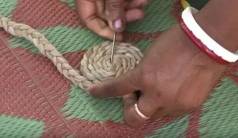 Техника зигзаг из шнура